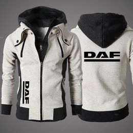 Men's Hoodies Sweatshirts Spring Autumn DAF Truck Men's Clothing Outdoor Sweatshirts Casual Patchwork Male Jackets Hoodies Harajuku Outwear 230328