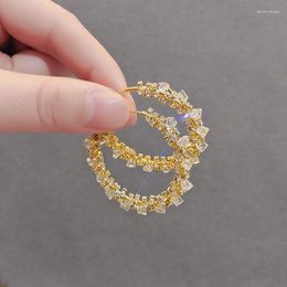 Hoop Earrings Latest S925 Crystal Handmade Funny Christmas Jewellery Gifts For Women 2023 Designs