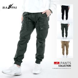 Men's Pants BAPAI Men's Street Hip-hop Style Trousers Fashionable Thick Cargo Pants Outdoor Leisure Slim Pants 230329