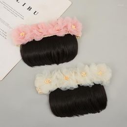 Hair Accessories Lace Flower Princess Baby Girl Wig Hat Hairpiece Born Kids Girls Elastic Headbands Pography Headwear