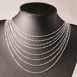 Wedding Accessories Jewellery 10pcs/Lot 2mm Chain 925 Sterling Silver Jewellery Necklace Chains with Lobster Clasps Size 16 18 20 22 24 26 28 Inch