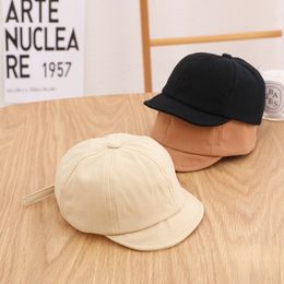 Caps Hats Solid Colour Baby Baseball Cap Spring Summer Outdoor Casual Kids Sun Soft Cotton UV Protection born Boy Visor 230328