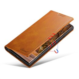 Classic Wallet Flip Leather Case For Samsung Galaxy S23 S22 Ultra S21 Plus Magnetic Book Flip Phone Case Cover