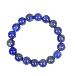 Strand Beaded Strands Natural Stone Round Beads Elastic Lapis Lazuli Bracelets Unisex Bangle Bracelet For Men Women Jewellery Gifts 8/10mm