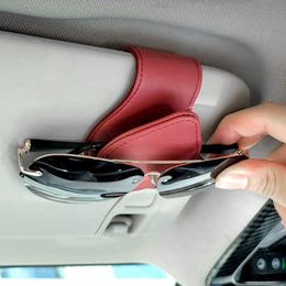 Sunglasses Cases Bags 2023 Car Glasses Case Sunglasses Clip Frame Sun Visor Storage Multifunction Card Creative Car Interior Supplies J230328