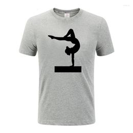 Men's T Shirts Gymnastics Rhythmic Fashion Cotton Big Size Students SummerShort Sleeve Men 2023