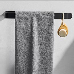 Bath Accessory Set Towel Rack Wall Mounted No Drilling Toilet Paper Holder Roll Papers Holders Rust-resistant Storage