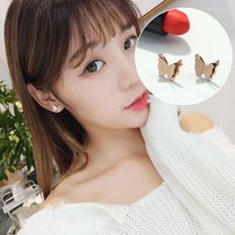 Stud Earrings Fashion Simple For Women 2023 Girls Sweet Butterfly Vintage Geometric Brincos Korean Jewellery Accessories
