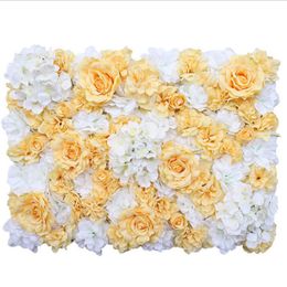 Decorative Flowers & Wreaths Flower Wall Silk Rose 40 60cm Artificial For Home Wedding Backdrop Decoration Balcony El Decor