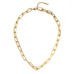 Choker MinaMaMa Fashion Stainless Steel Double Layer Chain Necklace For Women Men Necklaces Hip Hop Jewelry Gifts