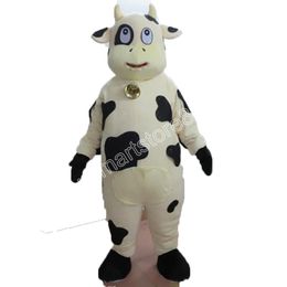 Adult size cow Mascot Costumes Animated theme Cartoon mascot Character Halloween Carnival party Costume