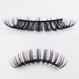 False Eyelashes 1 Pair Fluffy Lashes 25mm 3d Long Thick Natural Curled Makeup Russian Z2C3