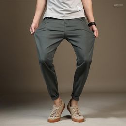 Pantaloni da uomo 2023 autunno casual stile coreano leggings Harem tinta unita cotone sciolto taglie forti streetwear oversize