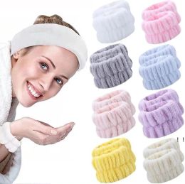 Microfiber Towel Wrist Band Yoga Running Face Wash Belt Soft Absorbent Headband Bathroom Accessories Q8