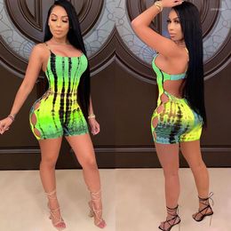 Casual Dresses Sexy Multi Colour Print Mini Women Spaghetti Strap Hollow Out Night Party Club Bodycon Dress Elegant Backless Short