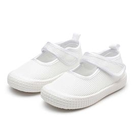 Athletic Outdoor 2023 New Indoor White Shoes Boy Black Girl Square Mouth Double Air-mesh Shoes Breathable dents Shoes Hot Fashion Casual Flats W0329