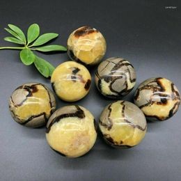 Decorative Figurines Natural Dragon Septarian Sphere Quartz Crystals Healing Minerals Reiki Stones Massage Ball Spiritual Home Decoration