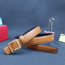 Luxury Belt For Women Waistband Width 2.5 Size Leather Gold Waist Band Buckle Narrow Men Designer Belts