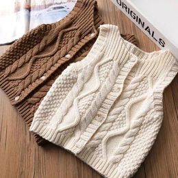 Waistcoat Winter Spring Baby Children's Clothing Knitted Sweater Cardigan Vest Boys Girls Clothes Knitwear Tops Waistcoats 230329