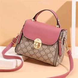 Designer bag Handbag Super Young personality Colour trend shoulder high small square bag 6322