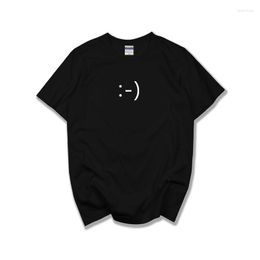 Men's T Shirts Smile Smiling Cotton Minimalist T-shirts Women Male Female Clothes