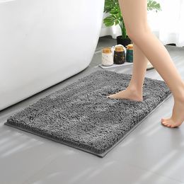 Carpet Chenille Absorbent Bathroom Mat Non slip Carpet Thickened Memory Absorbent Sponge Bathroom Mat Plush Floor Soft Home Carpet 230329