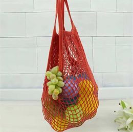Portable hollow home net bag supermarket shopping vegetables and fruits foldable small volume 2023