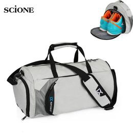 Outdoor Bags Men's Fitness Bag Training Bag Tas Fitness Travel Sac De Sports Outdoor Sports Swimming Women's Dry and Wet Gym Yoga Shoe Bag XA103WA 230329