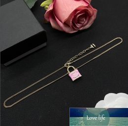 Designer Pendants Necklaces Stainless Steel lock Pendant Necklace Jewelry Accessories Gifts