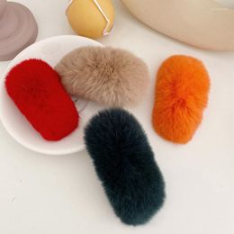 Hair Accessories Mink Hairpin Cute Adult Fashion Design Clip Fluffy Girl Accessories1