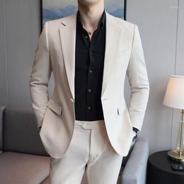 Men's Suits Spring 2023 Suit Men's Slim Coat Groom's Wedding Dress Business Career Formal Small S-5XL Full Size