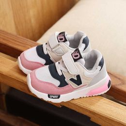 Athletic Outdoor Spring Autumn Kids Shoes Baby Boys Girls Children's Casual Sneakers Breathable Soft Anti-Slip Running Sports Shoes Size 21-30 W0329