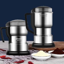 Mills 400W 304316Stainless Steel Highpower Coffee Bean Grinder Cereal Nuts Beans Spices Grains Grinding Machine 230329