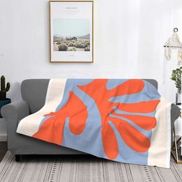 Blankets Henri Matisse Print The Cut Outs Flannel Blanket trend cool Funny Throw Blanket for Home Plush Thin Quilt 230329