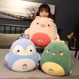 Series Animal Throw Pillow Piglet Dinosaur Plush Toy Sofa Cushion Nap Pillow Doll Send Girl Birthday Gift