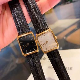 2024 Women Minimalist Watch Automatic Quartz Watch Elegant Dress Casual Watch With Box Rectangle Leather Strap Watches Waterproof Sapphire Wristwatch Auto Watch