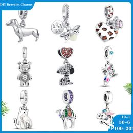 925 siver beads charms for pandora charm bracelets designer for women Camel Firefly Brush Dangle