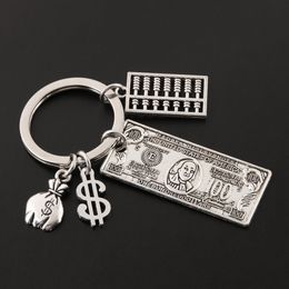 100 Dollar USD Model Keychain Money Tree Purse Handmade Souvenir US Currency Gift Unsex Women Men Keyring