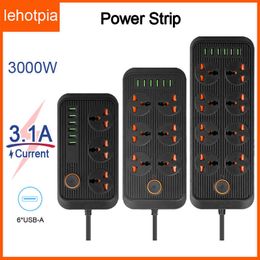 Sockets Enchufe de tira de alimentacin multitoque para el hogar enchufe elctrico con carga rpida USB filtro de red multifuncin para UEREINO UNIDOEE UU Z0327