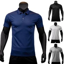 Men's Polos Moisturizing wick Absorbs Comfortable Breathable Leisure Youth Men's Cotton Polo T-shirt 230329