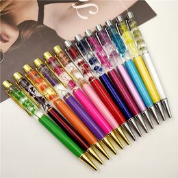 Cute 0.5mm Fairy Stick Ballpoint Pen Drift Sand Glitter Crystal Pen Rainbow Colour Creative Ball Pen Kids Gift Novelty Stationery