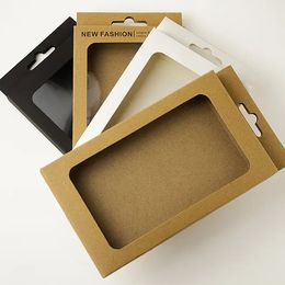 Universal Mobile Phone Case Package Paper Kraft Brown Retail Packaging Box For 7SP 6SP 8SP 175x105x17mm J0329