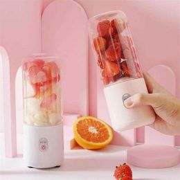 Portable Mixer USB Electric Fruit Juicer Handheld Smoothie Maker Blender Stirring Rechargeable Mini Food Processor Juice Cup Family Mini Juicer DHL