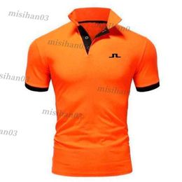 Men's Polos 2023 New Golf Apparel Short Sleeve Summer Breathable Outdoor Sports Polo Shirt T-Shirt Top High Quality Home Delivery Y2303