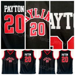 Skyline High School Gary Payton Jerseys 20 Basketball College Team Colour Black For Sport Fans University Breathable Pure Cotton Embroidery Shirt Men NCAA