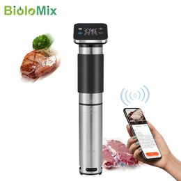 Other Kitchen Tools BioloMix 5th Generation Stainless Steel WiFi Sous Vide Cooker IPX7 Waterproof Thermal Immersion Circulator Smart APP Control 230329