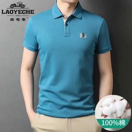 Plus szie mens polo shirt tb warhorse embroidery short sleeve Tshirt burb designer tshirt lapel sweatshirt cotton casual business T-shirt 4xl 7GV1