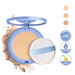 Matte Pressed Powder Oil Control Waterpoof Long Lasting Compact Powder Make Up Delicate Silky Natural Nude Face Makeup