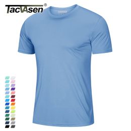 Men's TShirts TACVASEN UPF 50 Soft Summer Tshirts Men's AntiUV Skin Sun Protection Performance Shirts Gym Sports Casual Fishing Tee Tops 230329