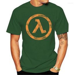 Men's T Shirts Men Shirt Fashion Brand Tshirts Lambda Half-Life 2 - The Orange Box Funny T-shirt Novelty Tshirt Women